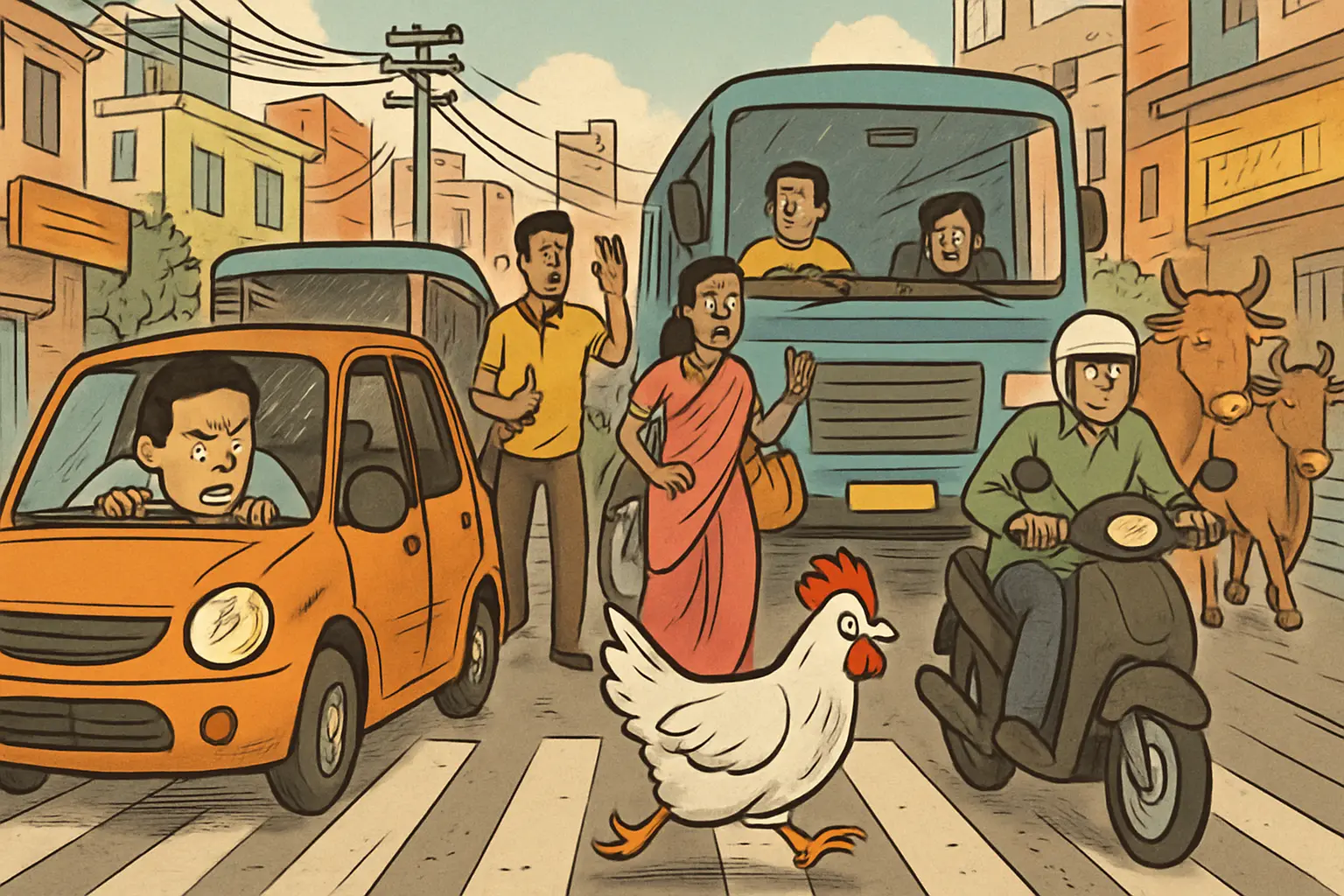 How Chicken Road Reflects Urban Chaos in India